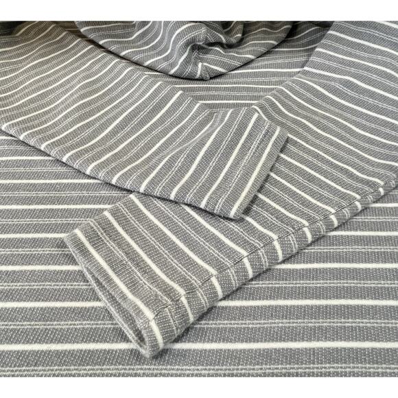 Columbia Hoodie Womens XL Gray Striped Pullover Sweatshirt Cotton Blend -PFG - Picture 5 of 8